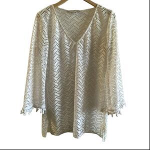 Trina Turk Cover Up ~ White ~ Size M